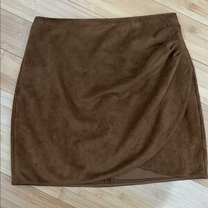 Abercrombie and fitch vegan suede mini skirt